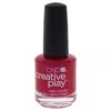 Cnd Creative Play Nail Lacquer - Cherry-glo-round By  For Women - 0.46 oz Nail Polish In Red