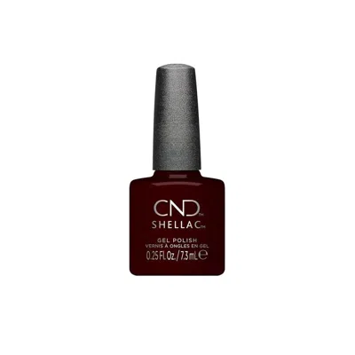 Cnd Shellacshellac 0.25 oz Black Cherry Nails 639370006048 In Burgundy