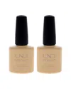 Cnd Women's 0.25oz Exquisite Shellac Nail Color - Pack Of 2 In Nude