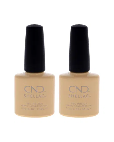 CND CND WOMEN'S 0.25OZ EXQUISITE SHELLAC NAIL COLOR - PACK OF 2