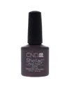 Cnd Women's 0.25oz Rubble Shellac Nail Color In Purple