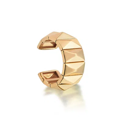 C|nd|n By Candan Balto Women's Artdeco Pyramid Rose Gold Ear Cuff