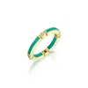 C|nd|n By Candan Balto Women's Gold Megaron Silver & Turquoise Enamel Ring In Green