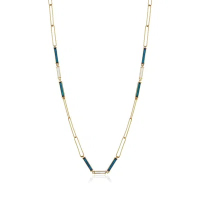 C|nd|n By Candan Balto Women's Gold Megaron Silver Chain Necklace