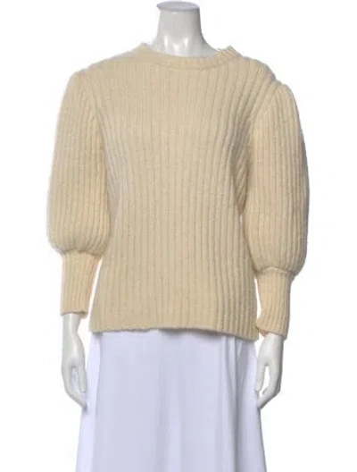 Pre-owned Co Alpaca Crew Neck Sweater In Neutral