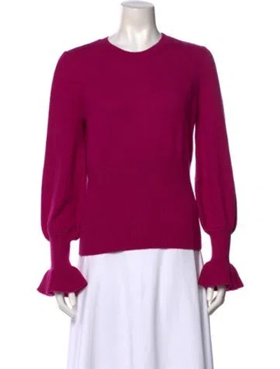 Pre-owned Co Alpaca Crew Neck Sweater In Purple