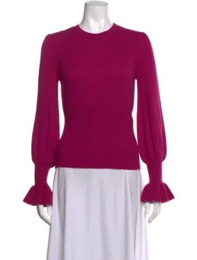 Pre-owned Co Alpaca Crew Neck Sweater In Purple