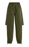 Co Articulated Tton Twill Cargo Pants In Olive