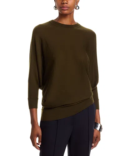 Co Asymmetric Cashmere Sweater In Green