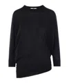 Co Asymmetric Dolman-sleeve Cashmere Knit Sweater