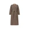 Co Long Belted Wrap At Side Pockets In Multi