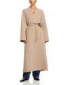 Co Double Wool-cashmere Long Wrap At In Taupe