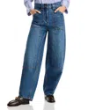 Co High-rise Wide-leg Denim Balloon Pants In Indigo