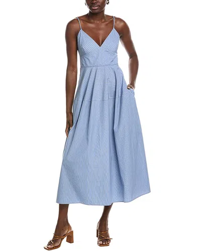 Co Basque Midi Dress In Transparent