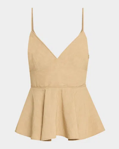 Co Basque Peplum Top