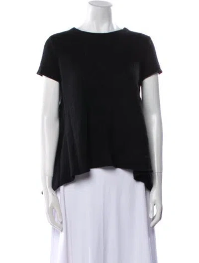 Pre-owned Co Bateau Neckline Sweater In Black