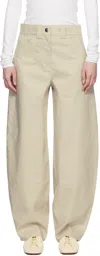 Co Beige Patch Trousers In 620 Beige