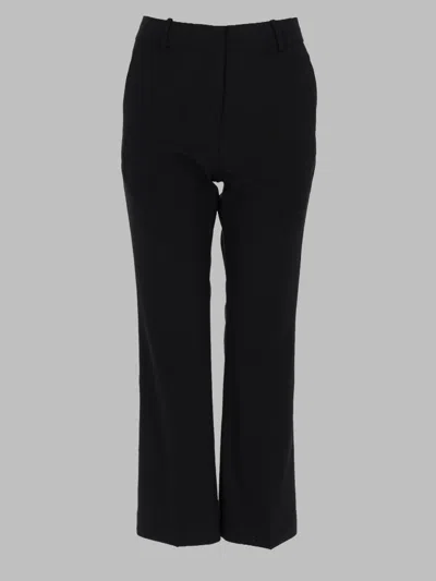 Co Tailored Straight-leg Pants In Black