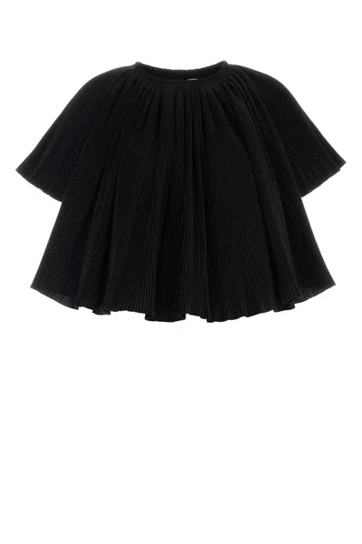 CO CO BLACK POLYESTER BLEND TOP