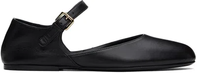 Co Black Round Toe D'orsay Ballerina Flats In 001 Black