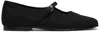 Co Black Square Toe Mary Jane Ballerina Flats In 001 Black