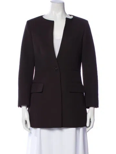 Pre-owned Co Blazer In Brown