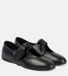 Co - Nappa Bow Flats Black In Schwarz