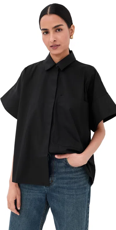 Co Boxy Short Sleeve Shirt Black
