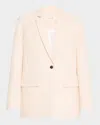 Co Boxy Single-breasted Blazer In Pink