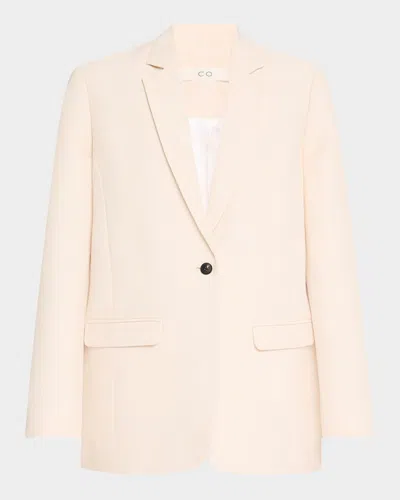 Co Boxy Single-breasted Blazer In Pink