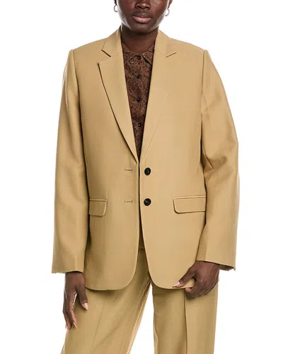Co Boxy Wool-blend Blazer In Tan