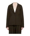 Co Woven Blazer In Black