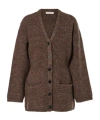 Co Button Sweater In Brown
