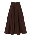 Co Button-front Skirt In Brown