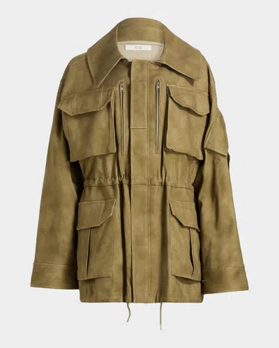 Co Camo Tton-blend Military Jacket In 264 Khaki