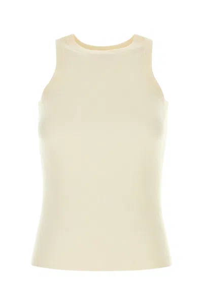 Co Ivory Cashmere Tank Top In Neutral