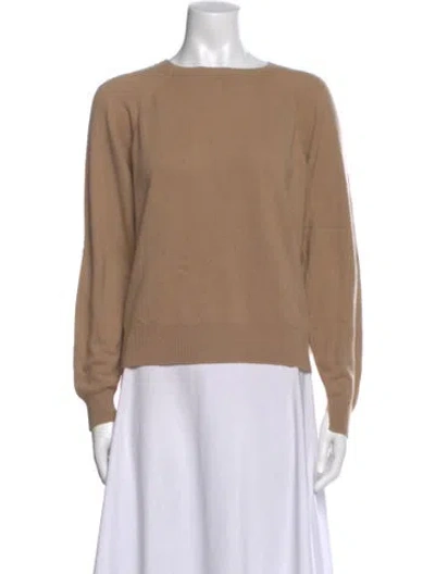 Pre-owned Co Cashmere Bateau Neckline Sweater In Neutral