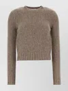 Co Cashmere Blend Long Sleeve Sweater In Gray