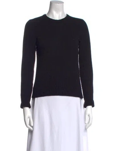 Pre-owned Co Cashmere Crew Neck Sweater In Black
