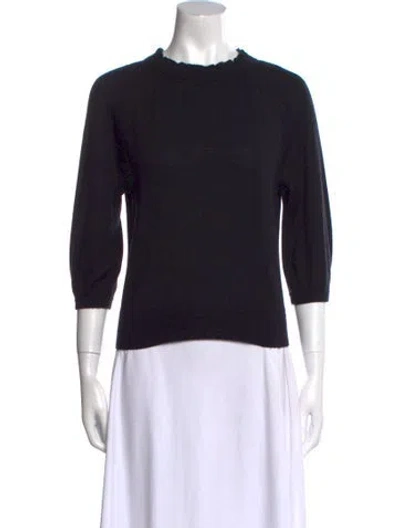 Pre-owned Co Cashmere Crew Neck Sweater In Black