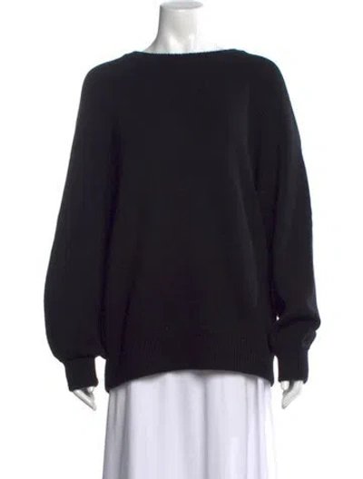 Pre-owned Co Cashmere Crew Neck Sweater In Black