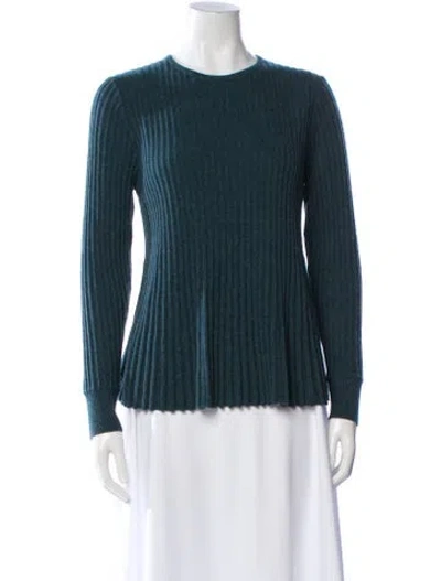 Pre-owned Co Cashmere Crew Neck Sweater In Blue