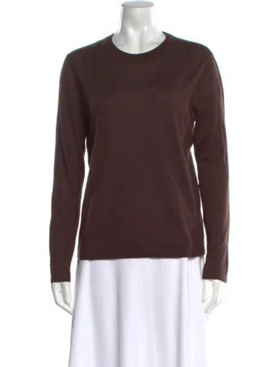 Pre-owned Co Cashmere Crew Neck Sweater In Brown