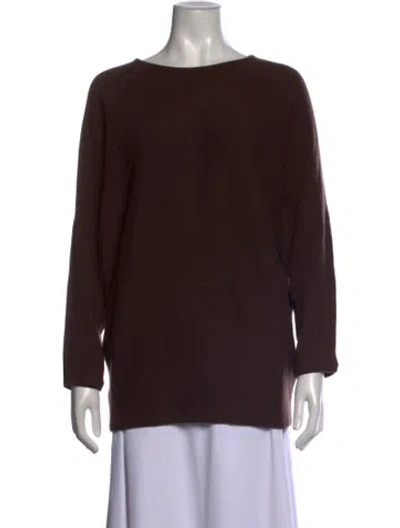 Pre-owned Co Cashmere Crew Neck Sweater In Brown