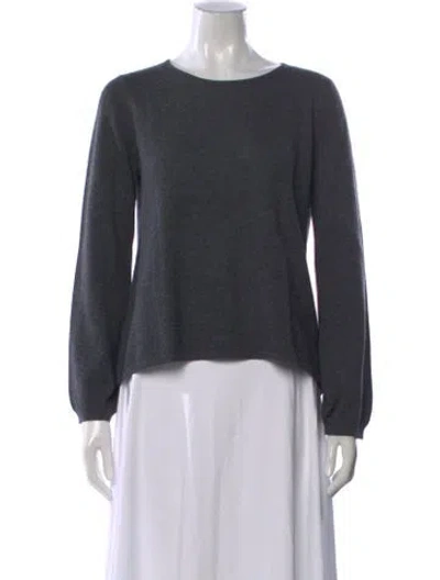 Pre-owned Co Cashmere Crew Neck Sweater In Gray
