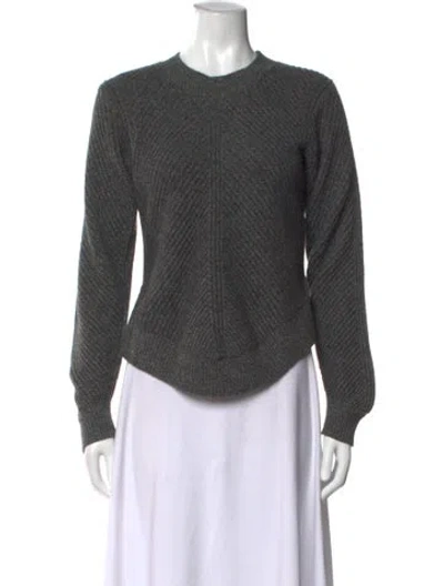 Pre-owned Co Cashmere Crew Neck Sweater In Gray