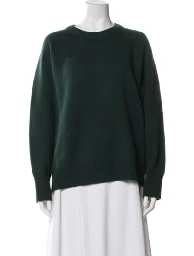 Pre-owned Co Cashmere Crew Neck Sweater In Green