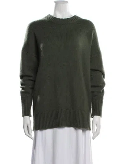 Pre-owned Co Cashmere Crew Neck Sweater In Green