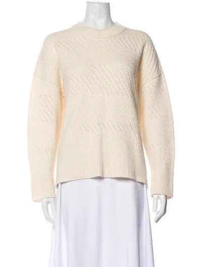 Pre-owned Co Cashmere Crew Neck Sweater In Neutral