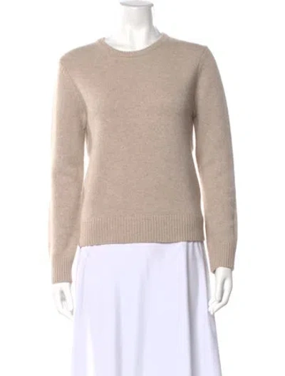 Pre-owned Co Cashmere Crew Neck Sweater In Neutral